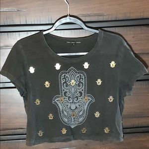 Cropped Hamsa top